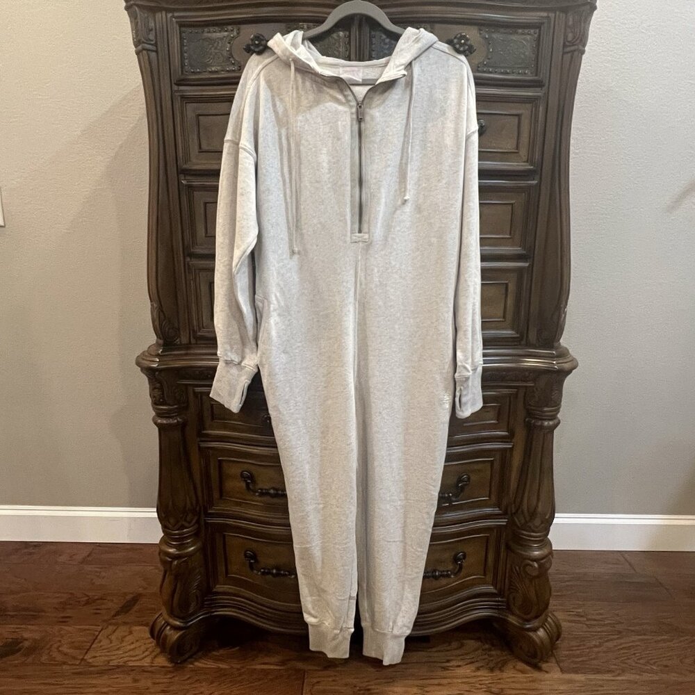 NWT Free People Movement x HATCH Maternity Warm Up Jumpsuit Medium Romper Grey - Picture 5 of 16